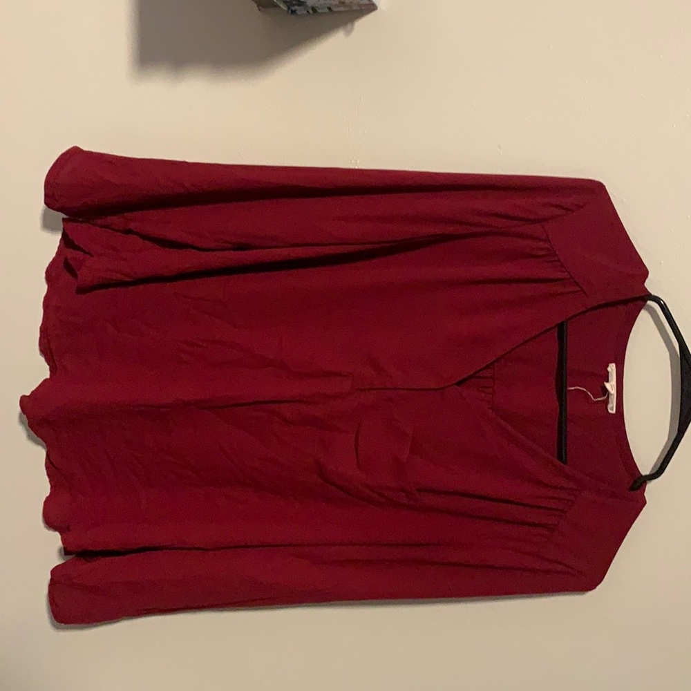 Red blouse
